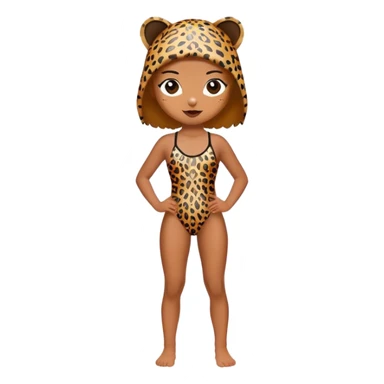 just Leopard swimsuit sticker