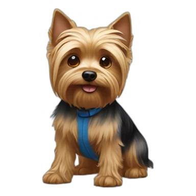 one dwarf yorshire terrier sticker