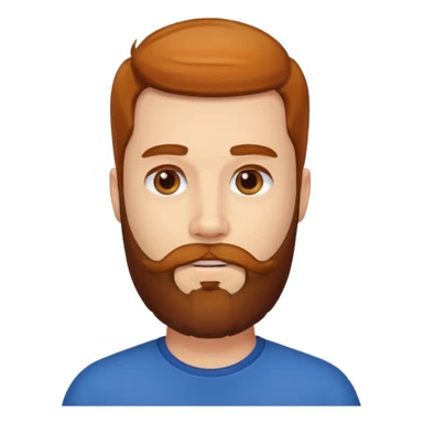 the man with a beard only on his chin sticker