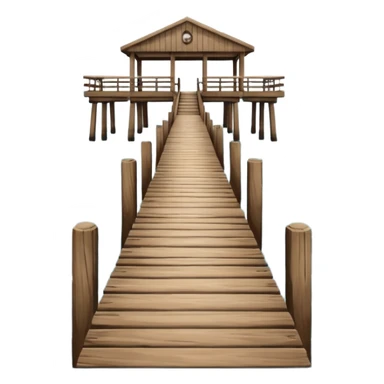 seaside pier sticker