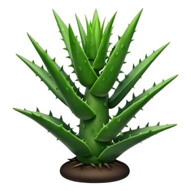 make an aloe vera and make it in black and white sticker