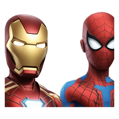 Iron man and spider man sticker