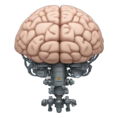 AI brothers robot brain sticker