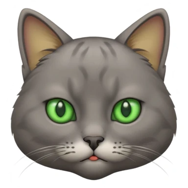 Cat looking annoyed sticker