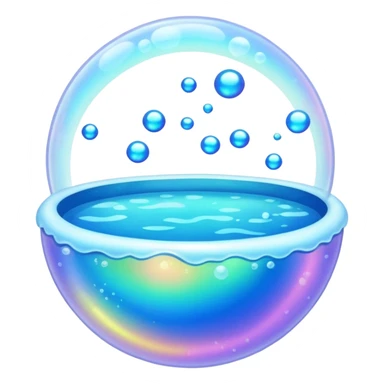 Bubble pool sticker