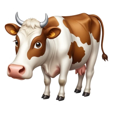 cow with telekinesis  sticker