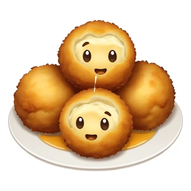 fried mashed potato balls sticker