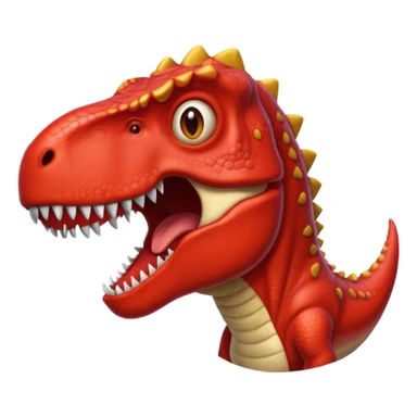 red t-rex sticker