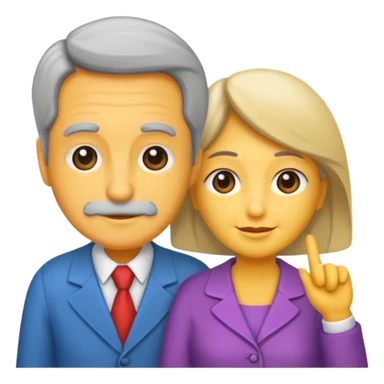 pareja mayor de edad sticker