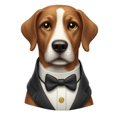 dashing dog  sticker