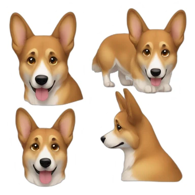 BMix between corgi and German shepherd sticker