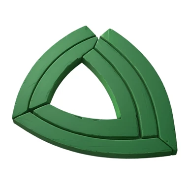 semicircular green arrow, rough green chalk lines sticker