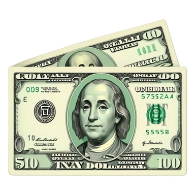 Google colors on a dollar bill sticker