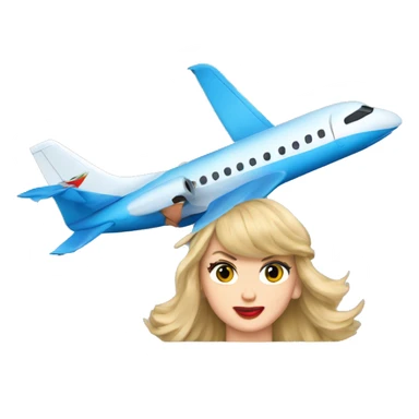 taylor swift riding a jet plane sticker