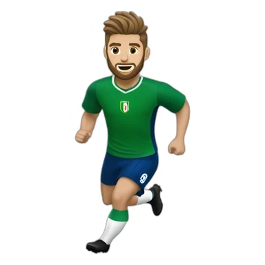 domenico berardi running with sassuolo jersey sticker