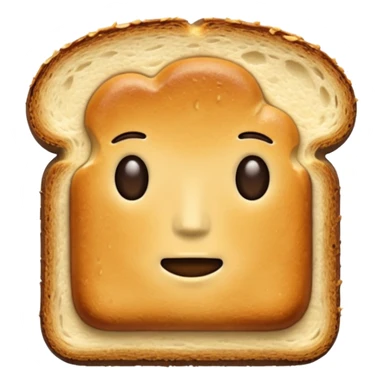 toasted bread on malted butter no face sticker