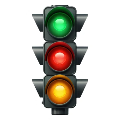 red amber green traffic light sticker