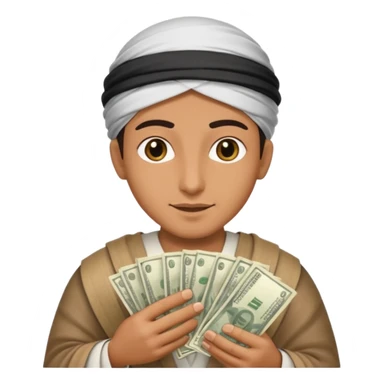 Un arave con billetes  sticker