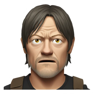 norman reedus fearful sticker
