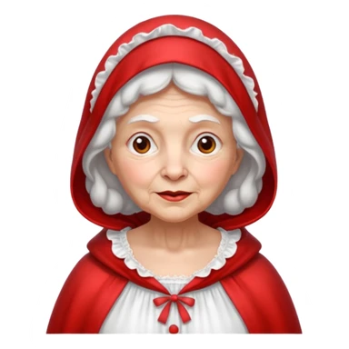 The Big Bad Wolf disguised itself as Little Red Riding Hood's grandmother. sticker