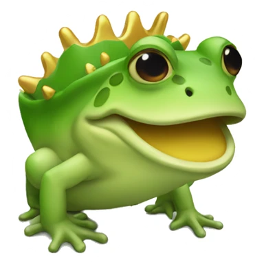 Sapo con corona sticker