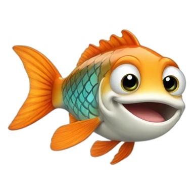 A fish saying "ok" sticker