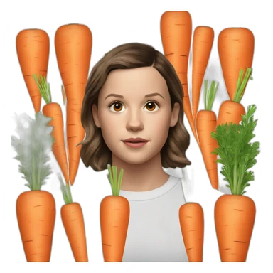 Millie Bobby brown carrots sticker