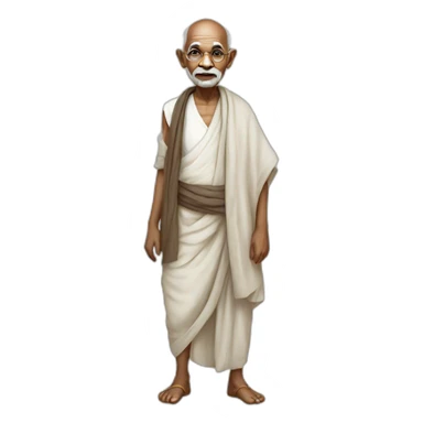 mahatma gandhi full body sticker