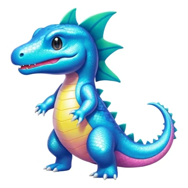 Sparkly Shiny Pastel Totodile-Salandit (full body) sticker