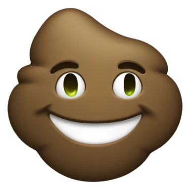 poop emoji green ios alike sticker