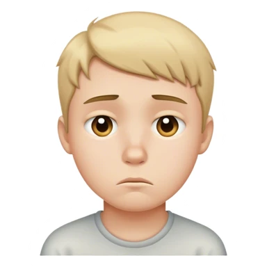 portrait of a boy sad sticker