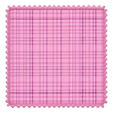 baby pink checked sticker