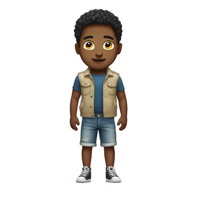 Strong stylish boy in shorts sticker