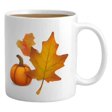 Fall themed mug sticker