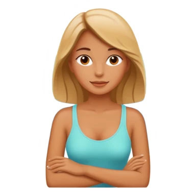 chica relajandose en un paisaje bonito sticker