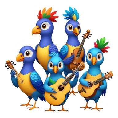 bird as Musicians sticker