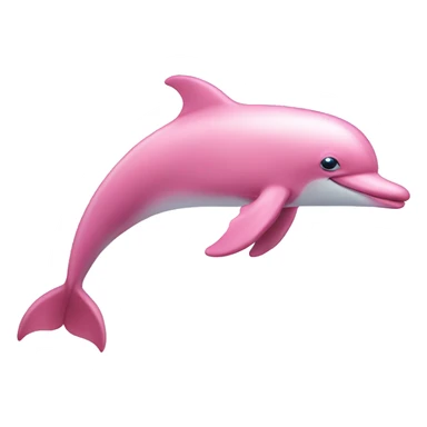 Pink dolphin  sticker