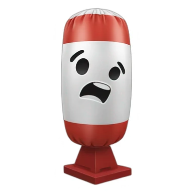 punching bag on stand sticker