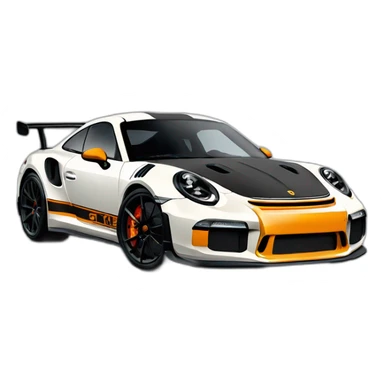 Chien sur une Gt3rs sticker
