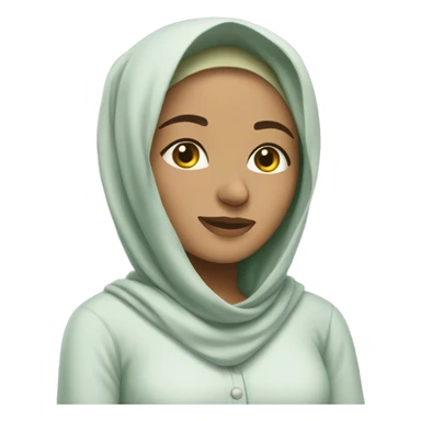 Hijabi with sleep clothes  sticker