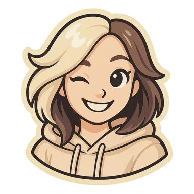 Make the character's skin even paler while preserving the classic Telegram sticker style with clean outlines and light colors. Remove the background. sticker