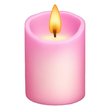 light pink candle sticker