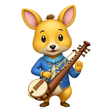 un animal musicien sticker