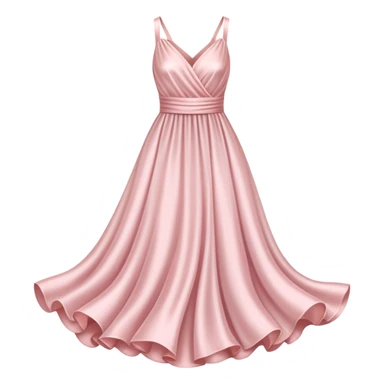 Silk pale pink dress sticker