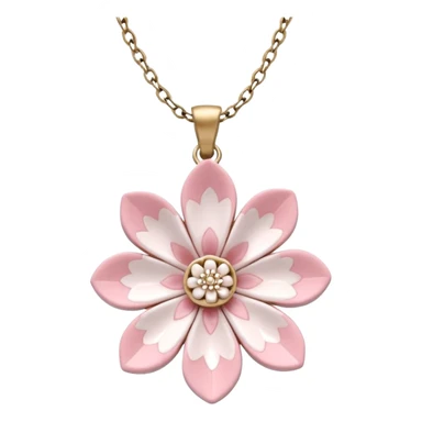 Lolita Sakura flower necklace sticker