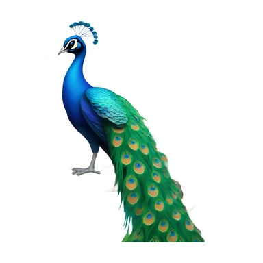 Peacock in jungle sticker