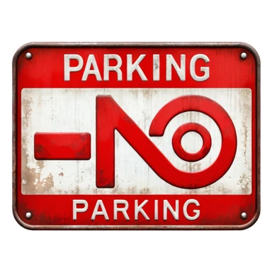 No parking  sticker