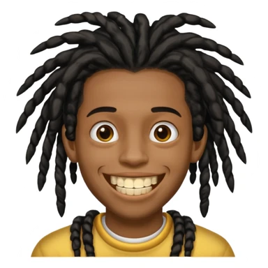 Garoto negro com black nudred com dente de ouro sticker