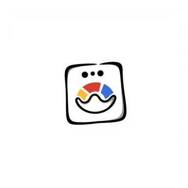 Google icon, hand drawn doodle style, playful and casual sticker