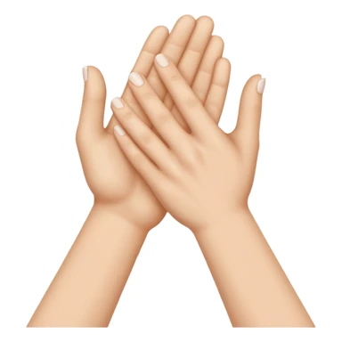 two white hands in a secret handshake sticker